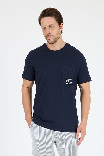 Rodi 100% Cotton Crew Neck Printed Relaxed Fit, Breathable Fabric Men's T-Shirt Basic T-Shirt 0068
