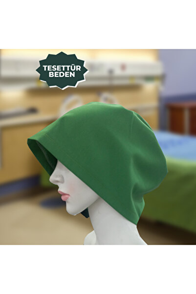 Light-Green Lycra Doctor Nurse Chef Surgical Bone Hospital Mother Bone Business Bandana Fabric Elasticated