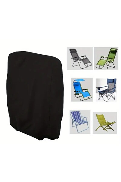 autolion Katlanabilir sandalye koruma brandasi siyah su geçirmez 93x82 cm