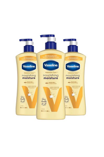 Vaseline Intensive Care Nourishing Moisture Body Lotion 3 Pk
