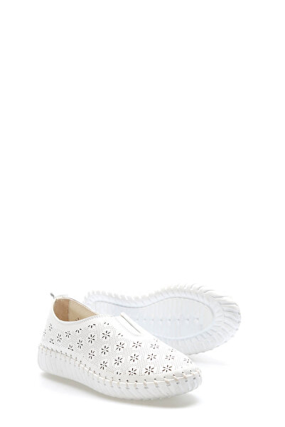 TUGERDİ Tugerdi, alb, piele naturală, talpă ușoară, pantofi de zi cu zi pentru femei TG0913926161111