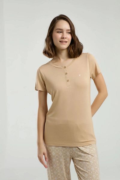 Pierre Cardin Women's Cream Capri Set