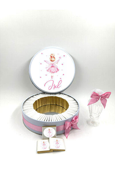 Tuna Chocolate Çikolata & Hediyelik 50 Adet peri kız tasarımlı kız bebek çiko...