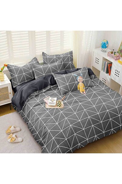 OEM Σατέν Βαμβακερό Λευκό, Θείο, 2 Άτομα, Διπλό Κρεβάτι, 4 Τεμάχια