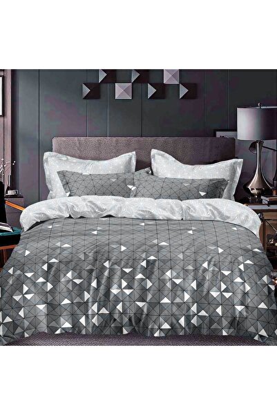 OEM Lenjerie Bumbac Satinat, Pucioasa, 2 Persoane, Pat Dublu, 4 Piese