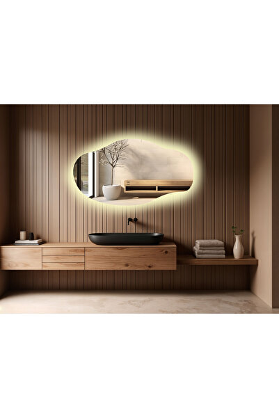 CG HOME Boy Aynası Ledli, Asimetrik Ayna, Asimetrik Boy Aynası, Ledli Ayna, D...