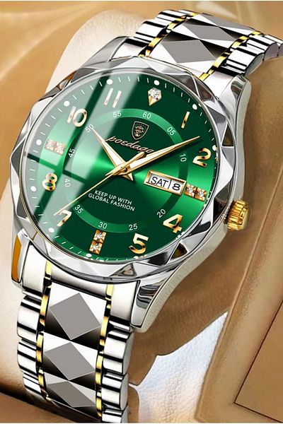 POEDAGAR 858 Daydate Men Wrist Watch