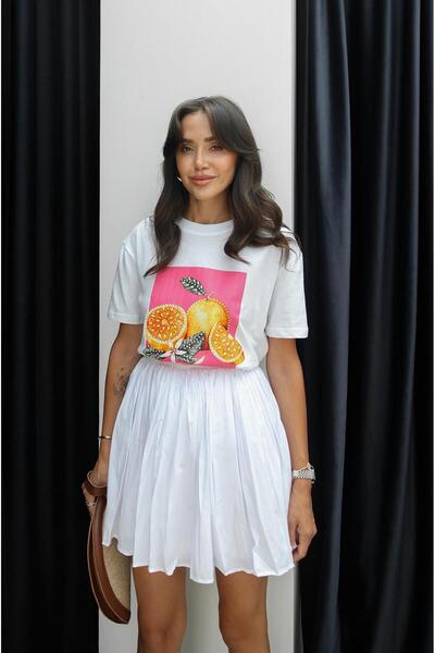 Havoş Kalifornské oranžové tričko s potiskem