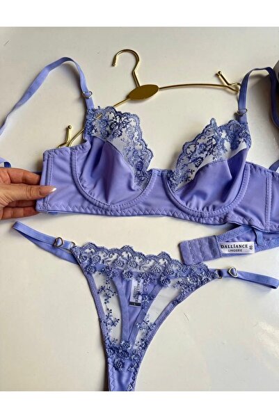 MODAGK Mikro Brode Dantelli İç Çamaşırı Takımı