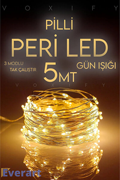 Leddünyası Pilli Peri Led 3 Modlu 5 Metre