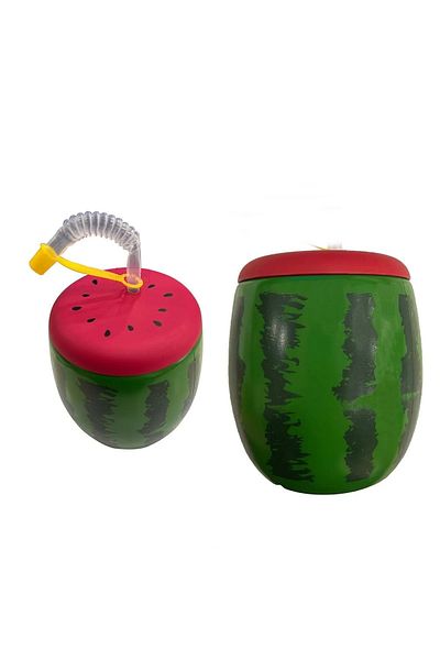 noip Watermelon Design Drinker with Straw 900 ml (7474)