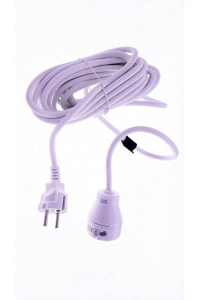 Allocacoc Cablu Prelungitor 5m, Alb - 3680w Max, Eupe5m | Cu Buton On/off Prin Rotire