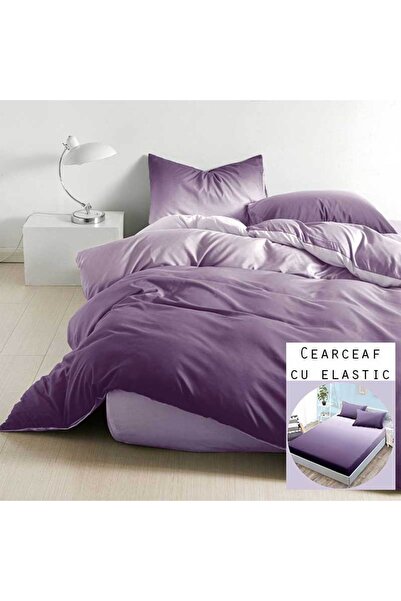 Patul Lenjerie Bumbac Satinat, Pucioasa, 1 Persoana, Pat Single, 4 Piese