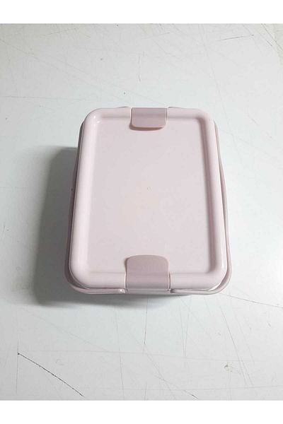 noip Nutrition Container with Handle 2 Compartment Diet Container with Latch - Fork and Spoon Included (7474)