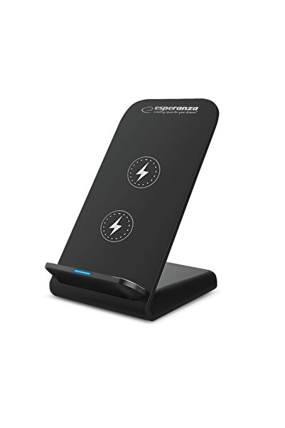 ESPERANZA Suport smartphone cu încărcare wireless, Esperanza 95871, 15W, USB-C, indicator LED, negru