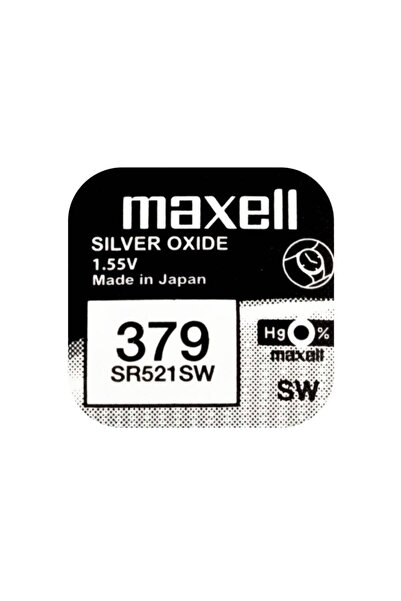 Maxell Baterie tip pastilă pentru ceas, Maxell SR521SW / 379 / AG0, 1.55V, 13...