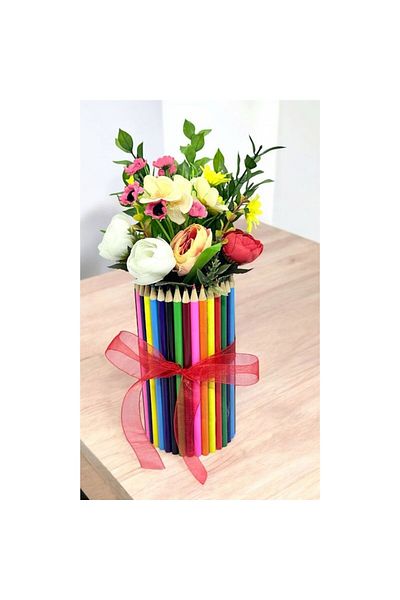 OEM Aranjament floral 'Creioane colorate' 30x9cm