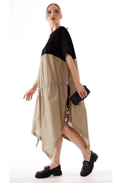 shE tekstil فستان برباط من تصميم SCH