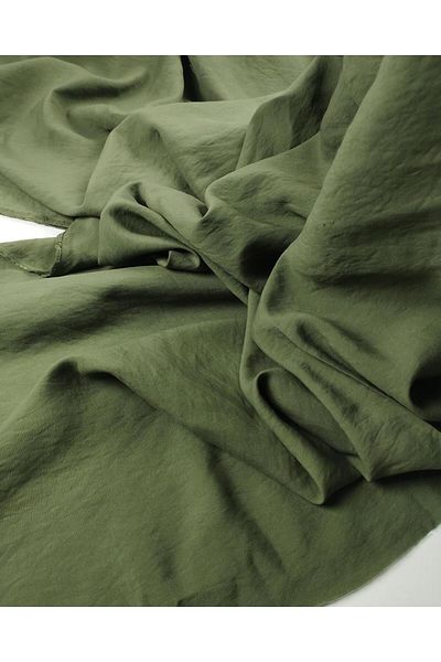 Kumaş Parça Aerobin Woven in Pastel Olive Green Width: 130