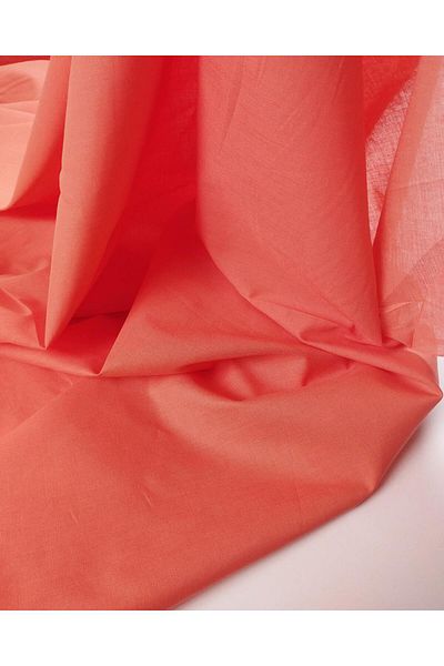 Kumaş Parça Cotton Voile in Melon Color Width: 140