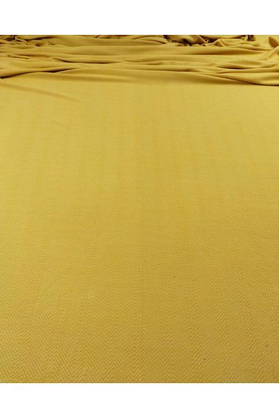 Kumaş Parça Thin Jersey with Knitted Pattern in Pastel Yellow Color (Width 120 cm X Length 155 cm)