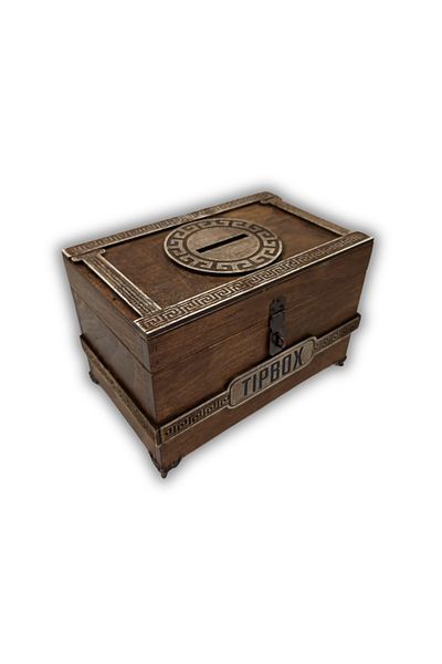 t tun's woods Vintage Style Wooden Type Box Antique 25Cmx14Cm Height15Cm Tip Box