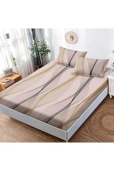Patul FINET Bed Cover with Elastic + 2 Pillowcases, Pucioasa, Double Bed 180x200