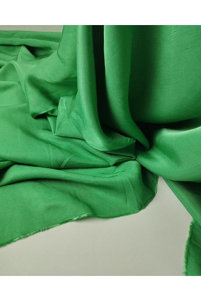 Kumaş Parça Linen Viscose in Vibrant Green Color Width: 160