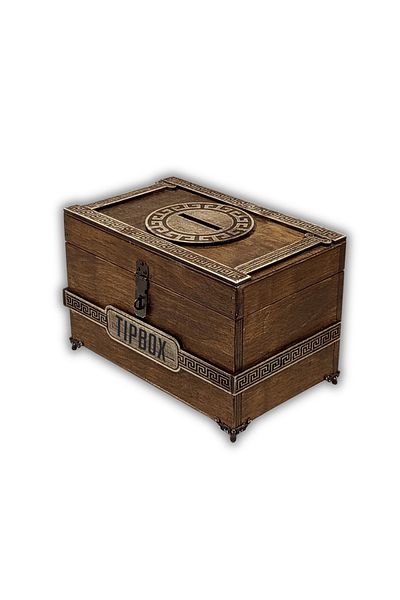 t tun's woods Vintage Style Wooden Type Box Antique 25Cmx14Cm Height15Cm Tip Box