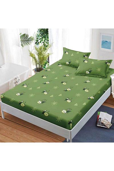 Patul FINET Bed Cover with Elastic + 2 Pillowcases, Pucioasa, Double Bed 180x200