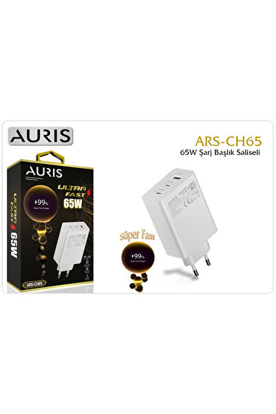 Auris CH65 USB‑C 65 W Şarj Kafası (CH65)