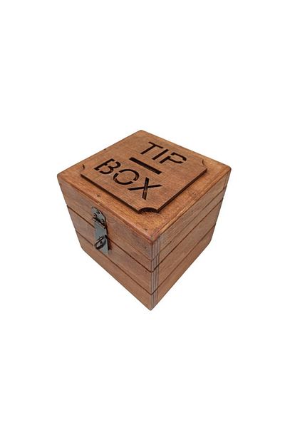 t tun's woods Wooden Type Box with Padlock Gift 13X13Cm (Load13Cm) Tip Box