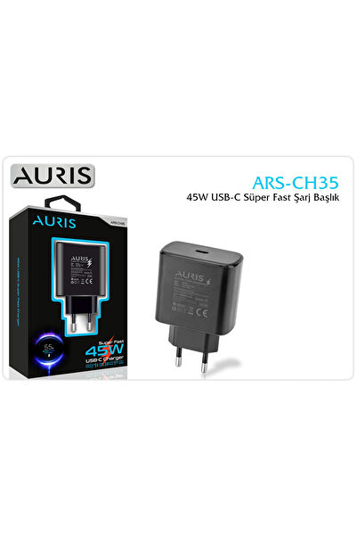 Auris CH35 S.Fast Kafa 45 W – Süper Hızlı USB‑C Adaptör