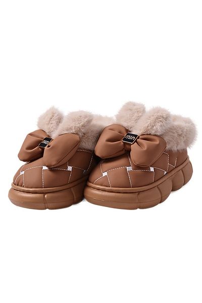 Generic Fur-lined boots for children, with thick soles, for indoors and outdoors, size 30-31