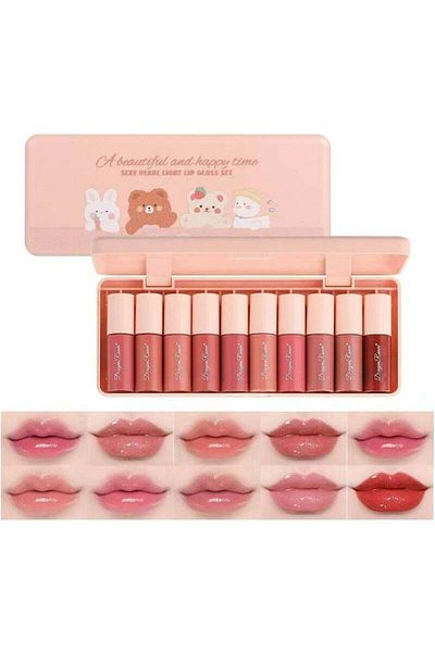Dragon Ranee 10 Colors Lip Gloss Set
