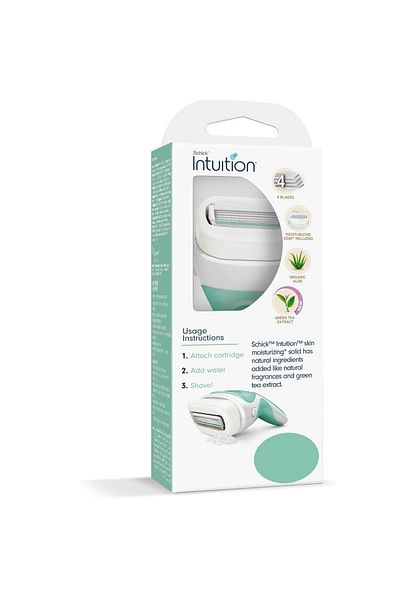 Schick Schick Intuition Aloe Vera & Vitamin E Shaving Razor and Foam Tool, 2 Pieces