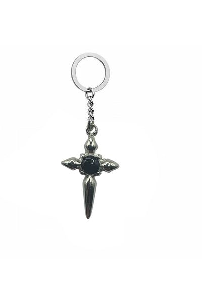 Herşey Nota Cross Pattern Unisex Keychain – Timeless Symbol of Classic and Spiritual Style