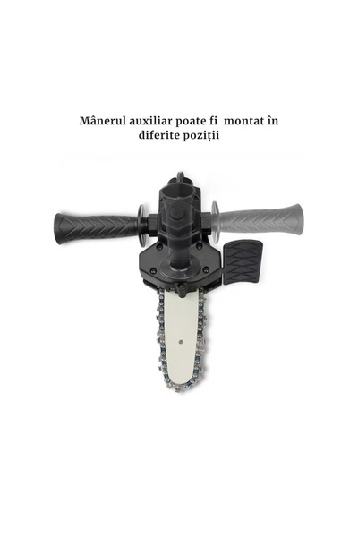 Generic Adaptor mini drujbă SeekSpire pentru burghiu, lamă de 15 cm, negru