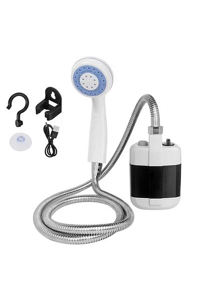 OEM Portable Camping Shower, Pressure Plate, Support For Any Surface, Usb Charging, 2200 Mah
