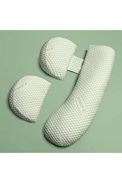 COOYA Extended Pregnancy Pillow for Sleeping, Adjustable Comfort Full Body Pillow, Washable Cover (Green)