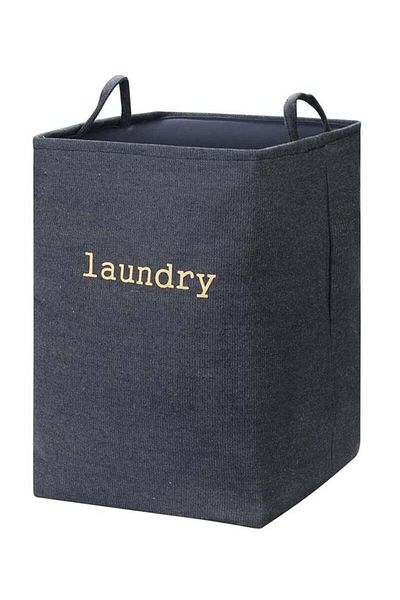 COOYA Rectangle Laundry Basket Blue 35x35x50cm
