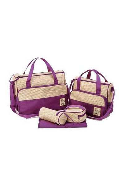 COOYA 4-In-1 Multi-Functional Baby Diaper Bag Set