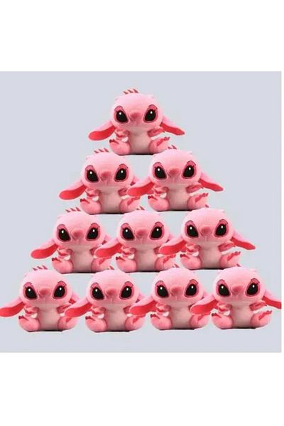 Miniso 10CM 10pcs 10Pcs/Lot Cute Cartoon Lilo and Stitches Small Pendant Plush Toy,4" 10CM Kawaii Plush Key