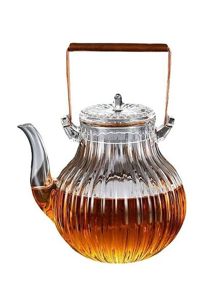 COOYA Heat Resistant Glass Teapot Set Clear 750ml