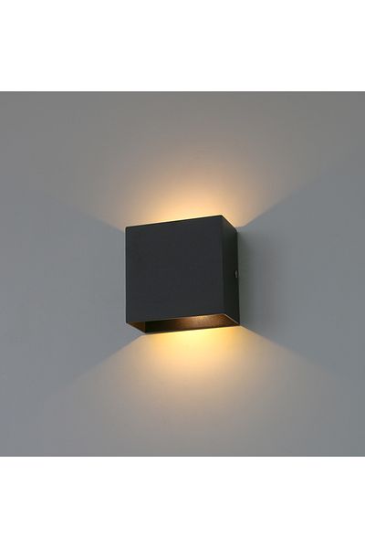 Choice Warm White (2700-3500K) black Modern 6W LED Wall Light Indoor Minimalist Wall Lamp Living Room Bedro
