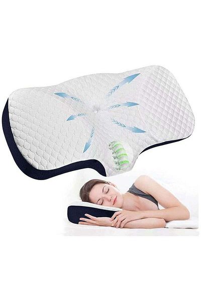 COOYA Memory Foam Cervical Pillow, for Neck&Shoulder Pain, Ergonomic Orthopedic Neck Support Pillow