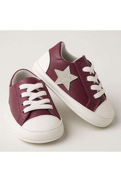 Bebisso Burgundy Sports Baby First Step Booties Shoes - Allstarhiphop