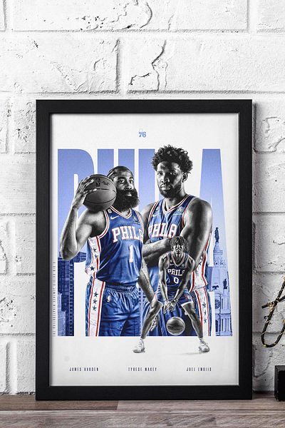 Saturn Pictură înrămată de James Harden - Pictură poster NBA de baschet