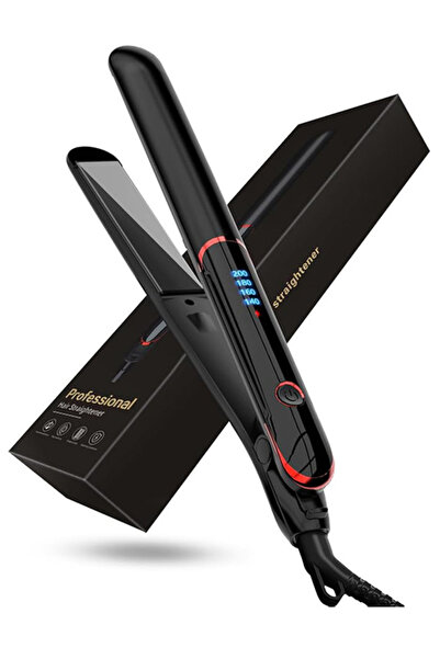 ETG مكواة فرد الشعر السيراميكية، 2 في 1 مكواة فرد الشعر ومكواة تجعيد الشعر مع...