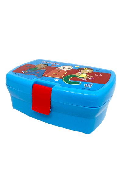 First Kid Sandwich Box with Inner Tray for Kids Blue and Red 630ml